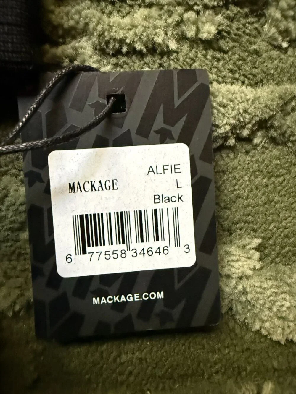 Mackage ALFIE Black Quilted Gloves Size L NWT